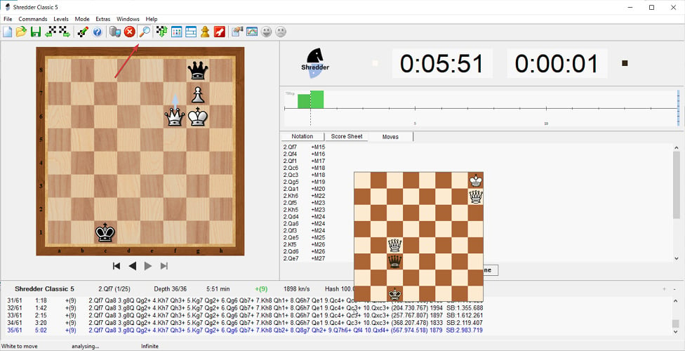 Free Creatica Chess Game Analyzer for MS Windows by Arkadi