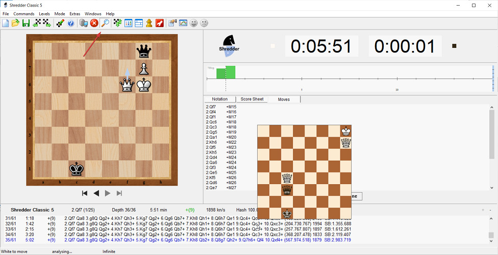 Troubleshoot Creatica Chess Game Analyzer