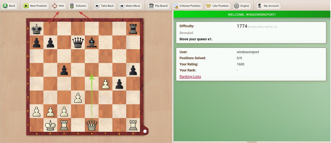 Troubleshoot Creatica Chess Game Analyzer