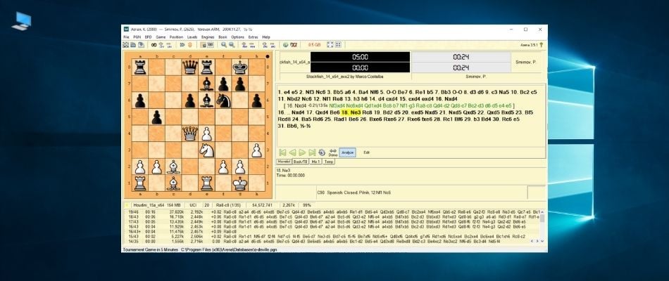 How to integrate Chess Engine Houdini (freeware) in User Interface