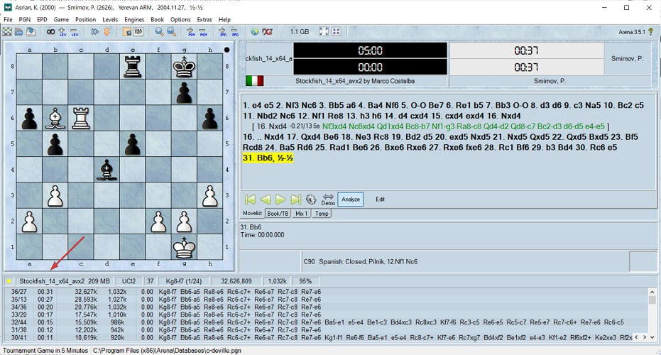 Troubleshoot Creatica Chess Game Analyzer