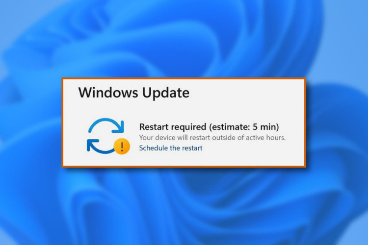 Windows update estimated time feature