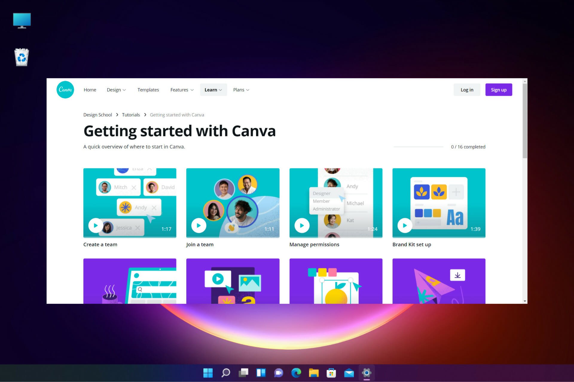 Canva review on Windows 11