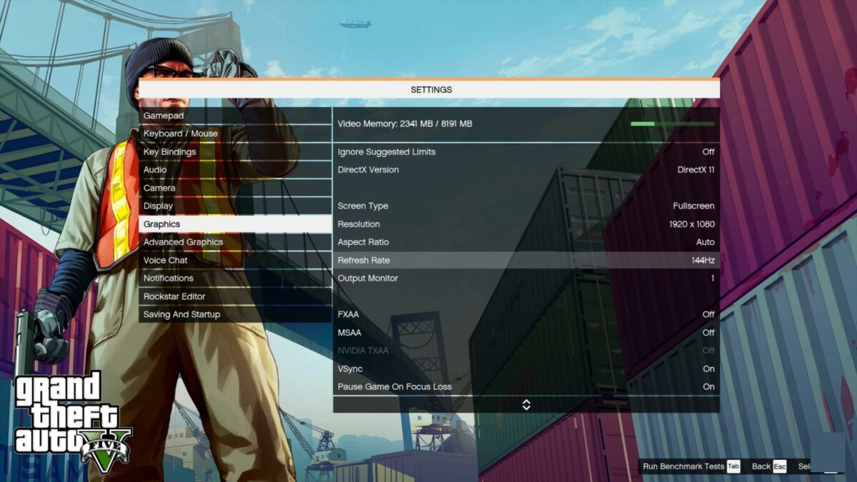 gta 4 graphics settings not saving