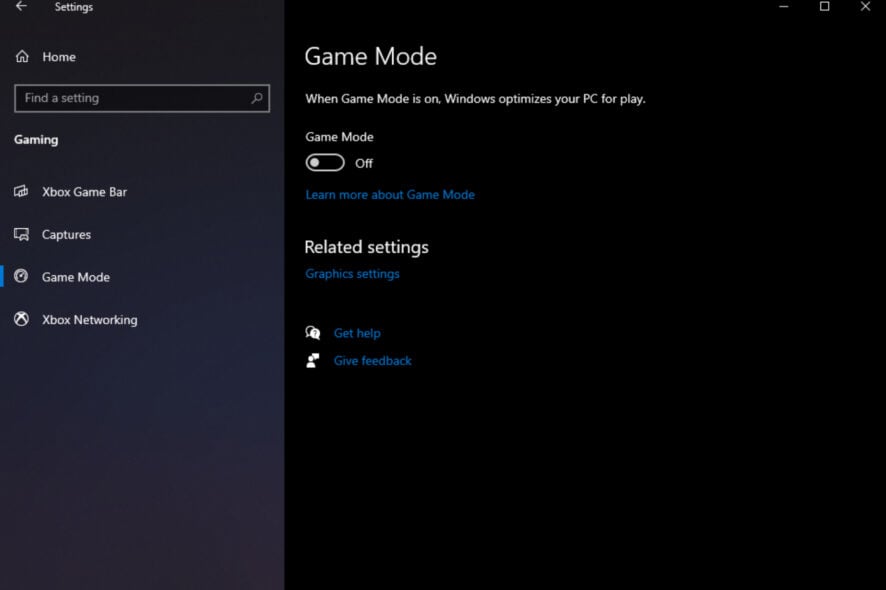 turn off game mode xbox series x