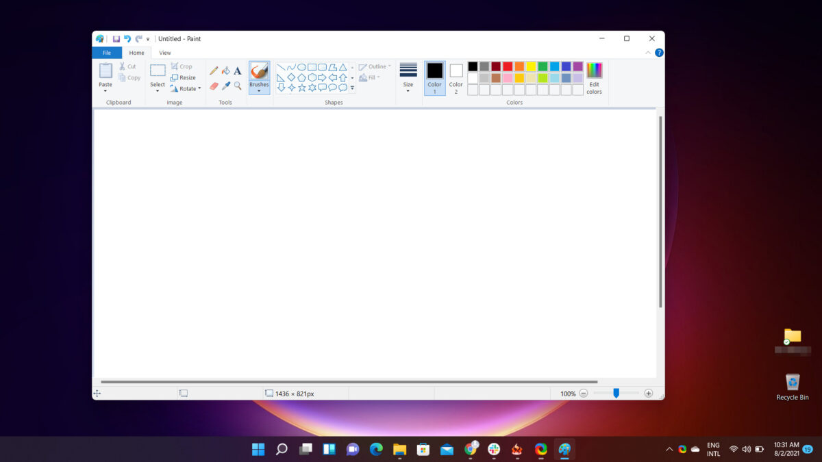 ms paint file location windows 11