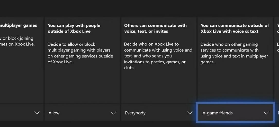 The Communications & multiplayer options modern warfare can't hear voice chat xbox
