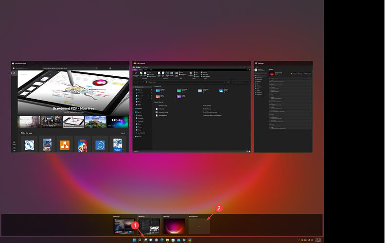create new desktop