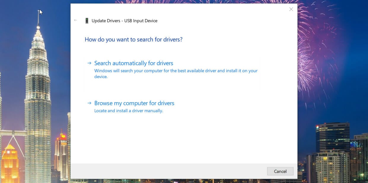 Search automatically for drivers option airpods keep disconnecting from windows 10