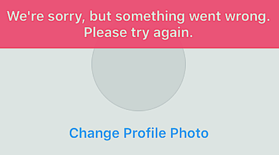 sorry something went wrong instagram sign up