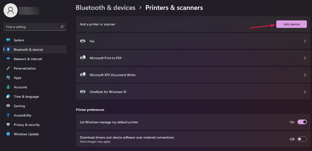 windows 11 add a printer device