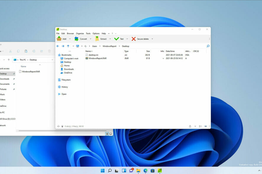 open RAR files on Windows 11