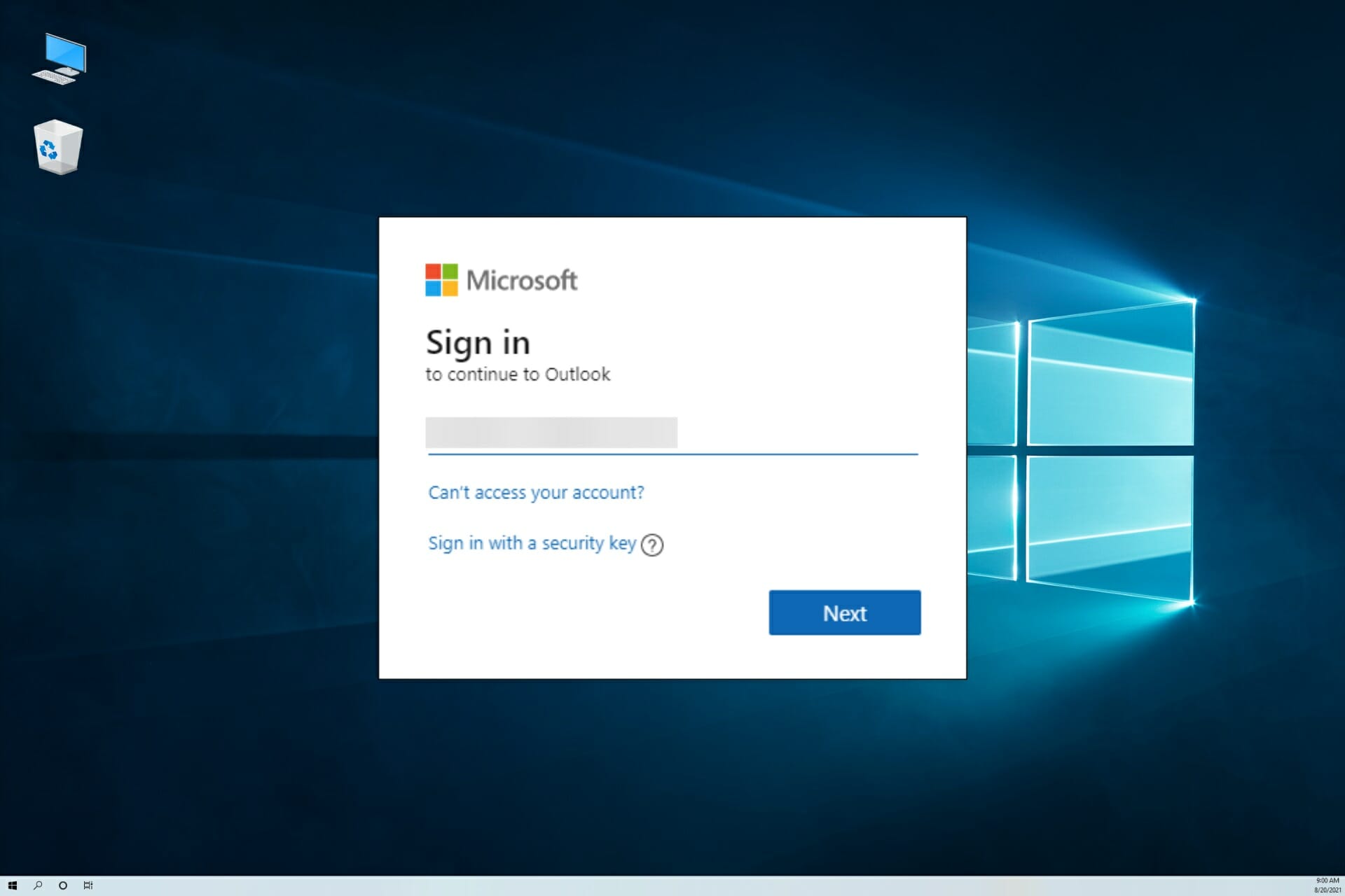 Fix Outlook sign-in bugs