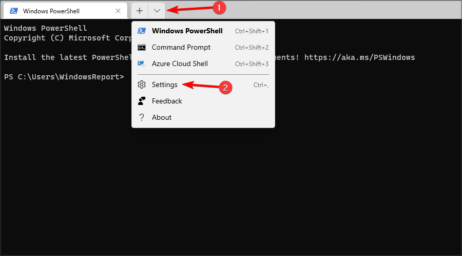 windows 11 change default terminal settings