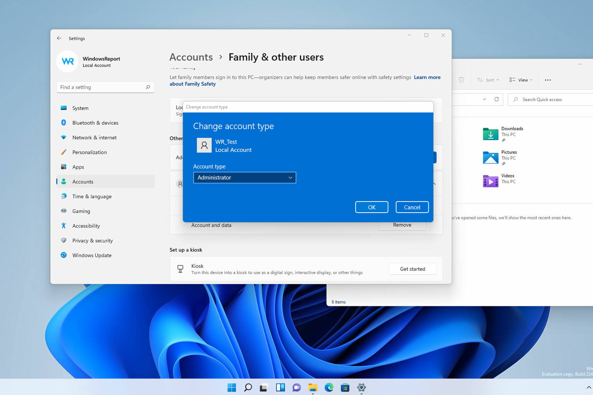 how to change admin account password in windows 11