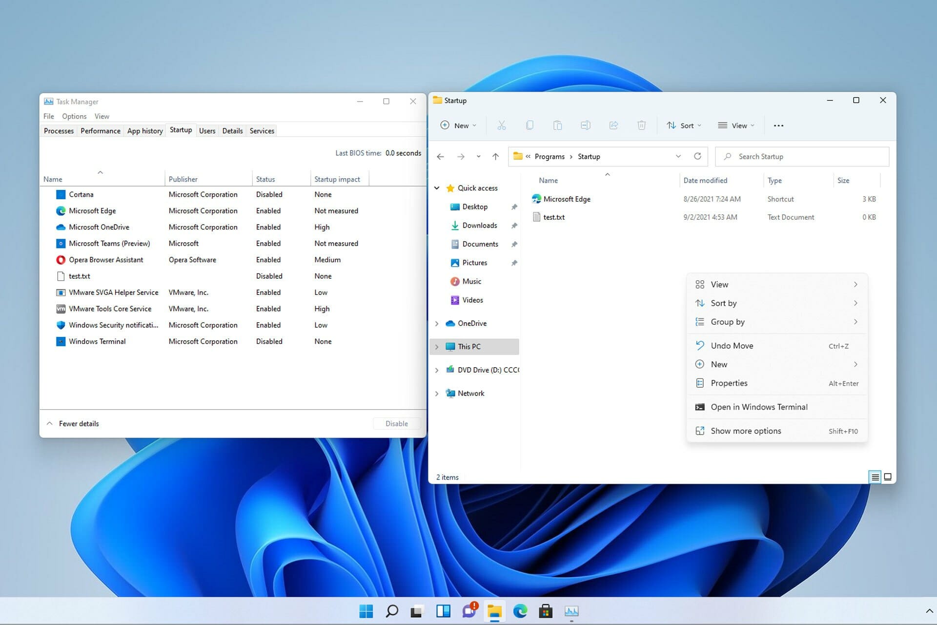 windows 11 startup folder