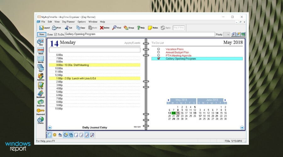 anytime organizer deluxe v14.2