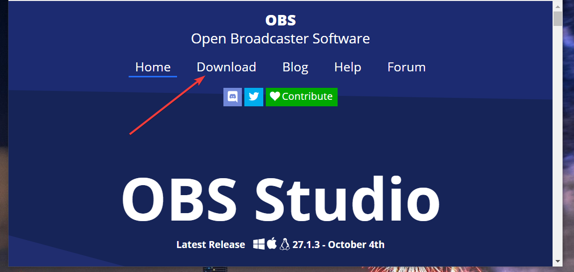 The Download link obs studio windows 11