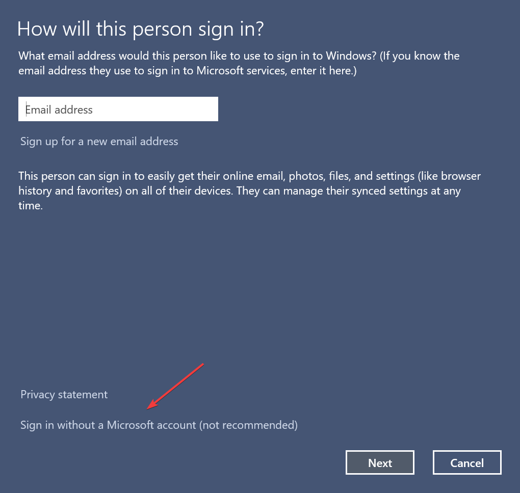 sign in without a microsoft account to fix windows 11 no login screen