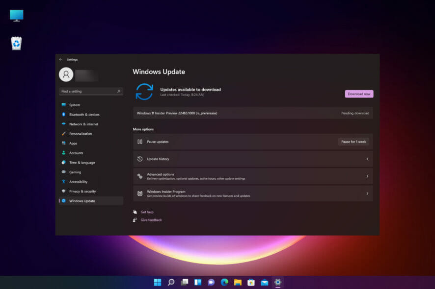New Windows 11 Build 22000.282