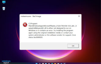 How to fix Windows 11 Microsoft Teams.exe bad image