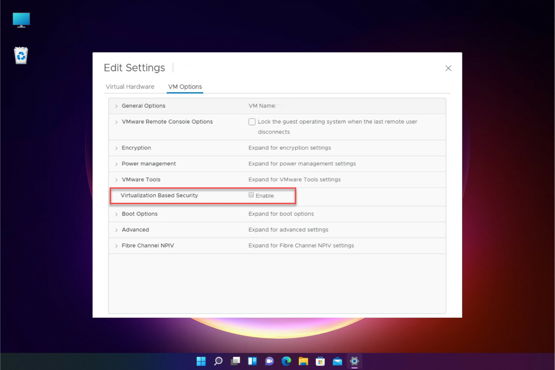 How to disable VBS in Windows 11