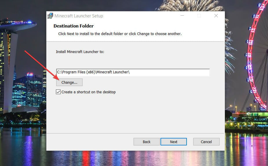 Change button minecraft download windows 11