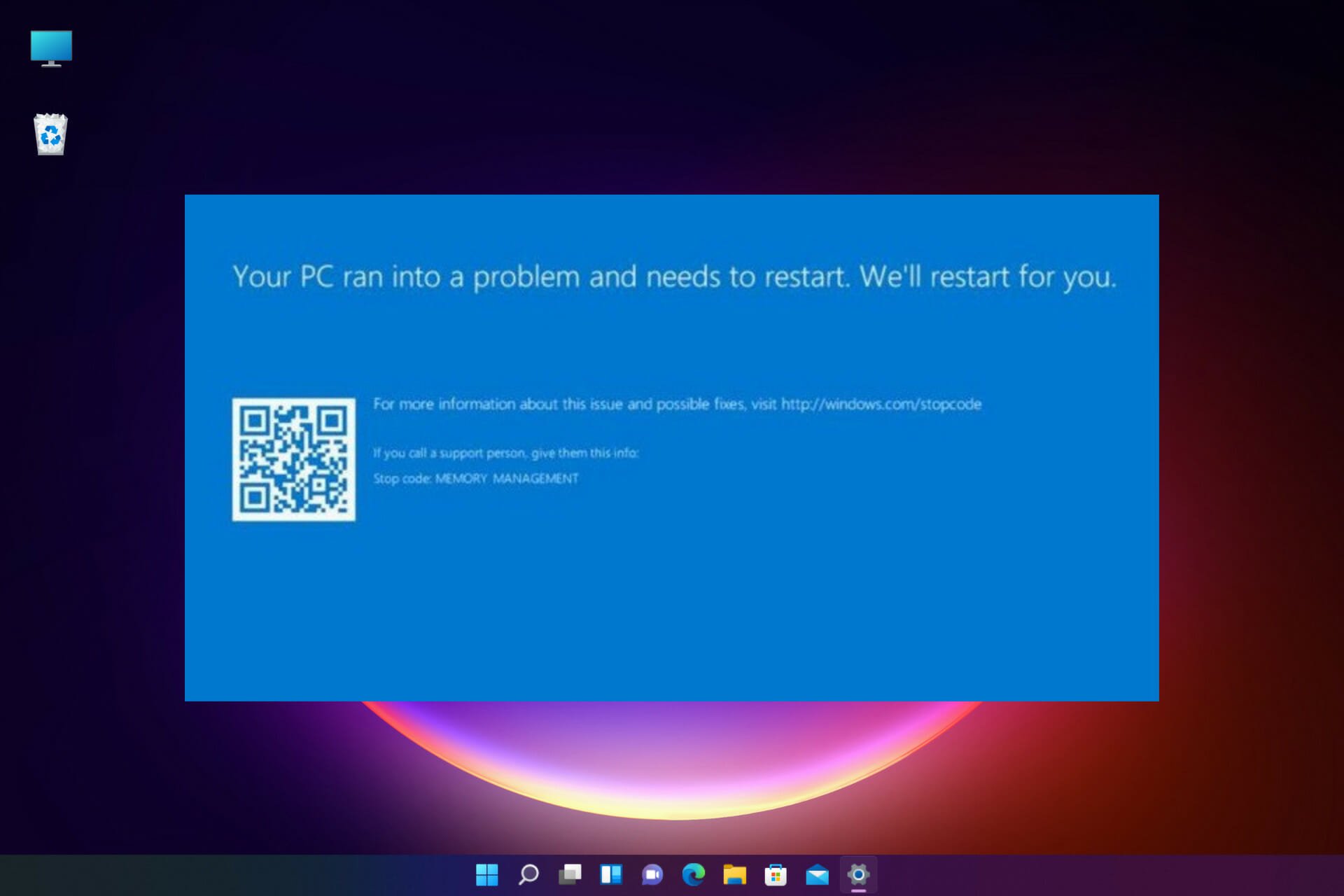 How to fix Memory Management error in Windows 11