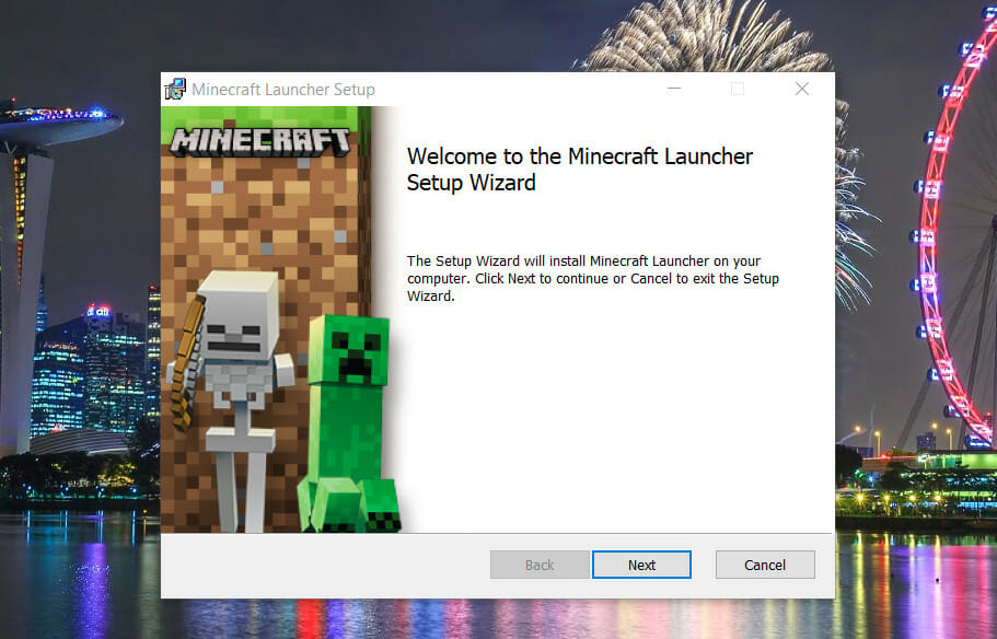 The Minecraft Launcher window minecraft download windows 11