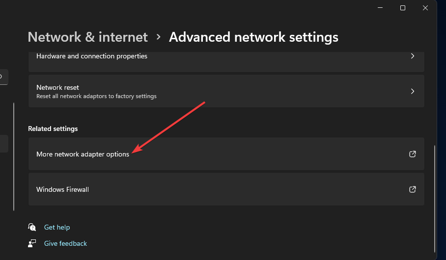 More network adapter options windows 11 mobile hotspot not working