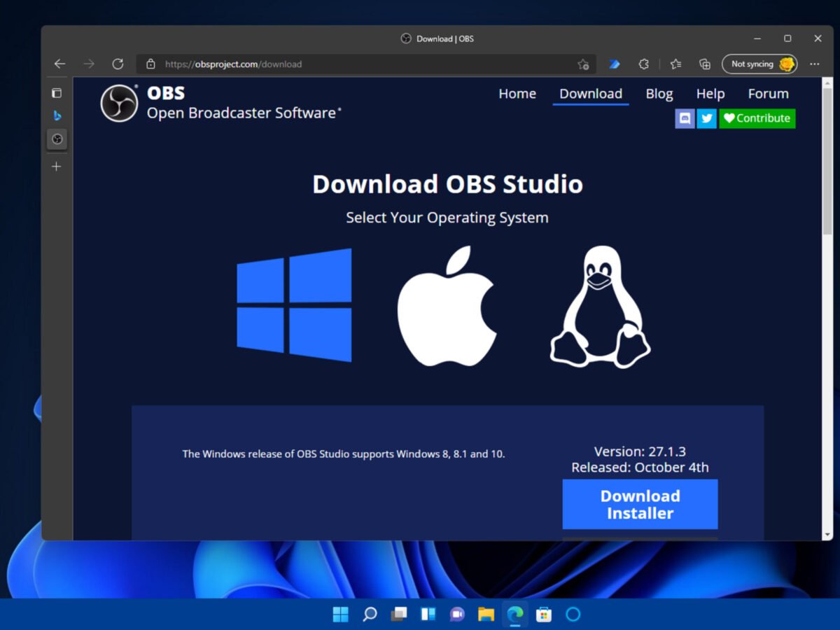 Alphabet embrace media How to install OBS Studio on Windows 11