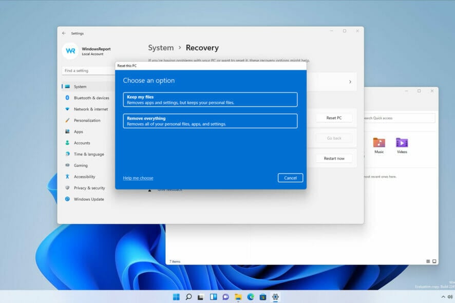 Windows 11 Reset PC Not Working: How To Force It