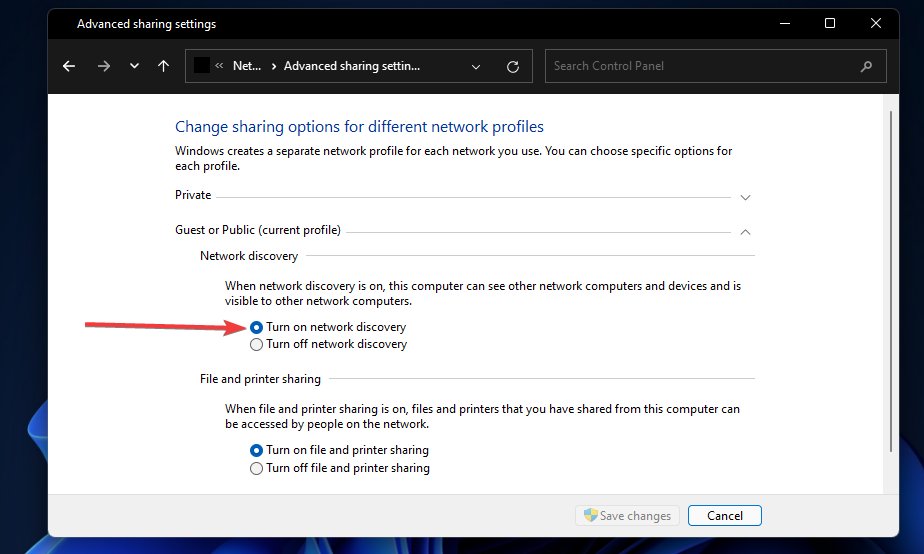 The Turn on network discovery option map network drive windows 11