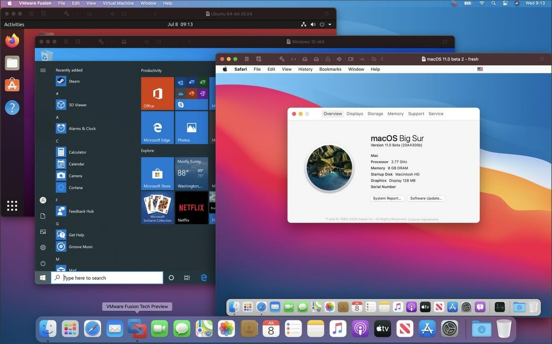 running a mac in vmware on windows