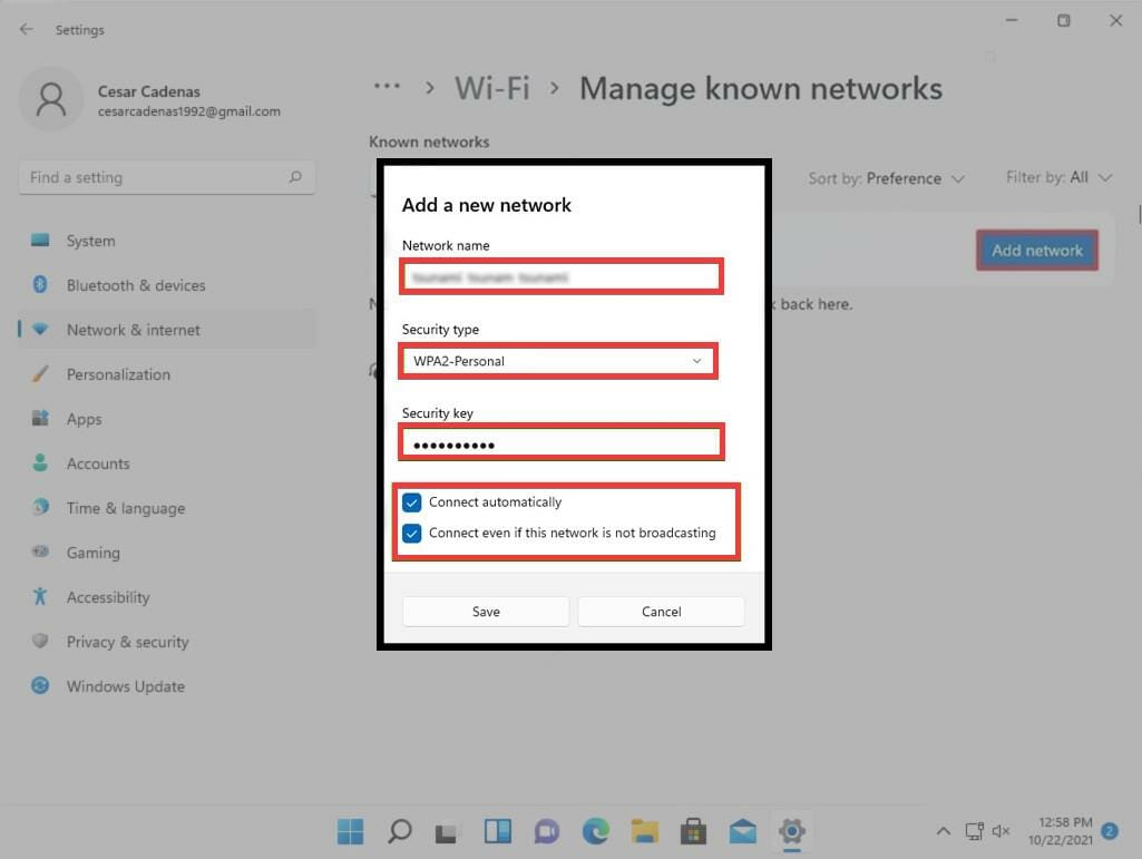 add new network windows 11
