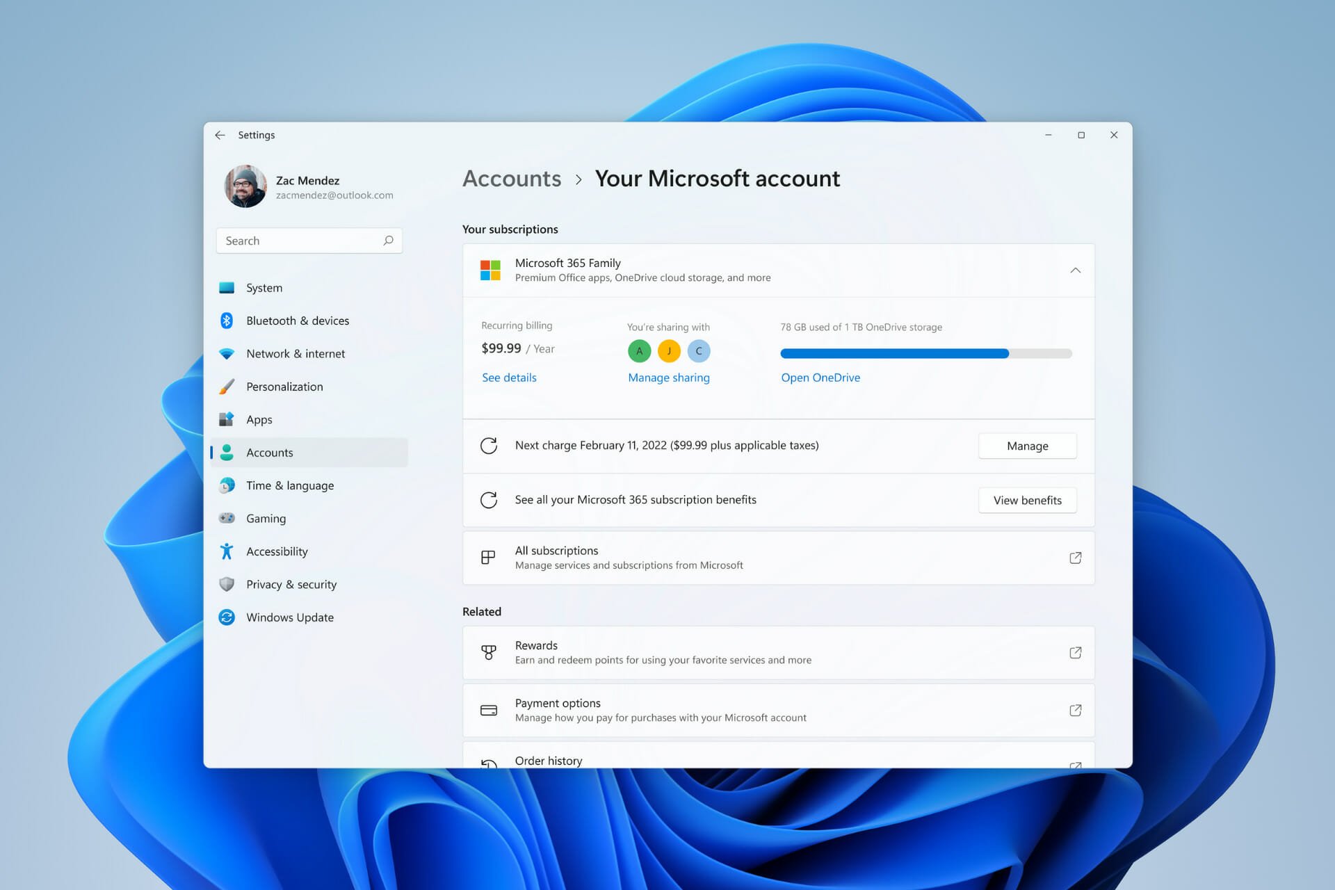 The Windows 11 Account And Apps & Features Settings Pages Have Been Changed AD3