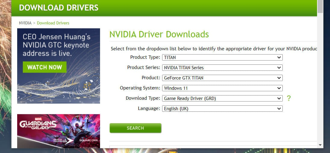 The NVIDIA driver selection menus minecraft not working windows 11