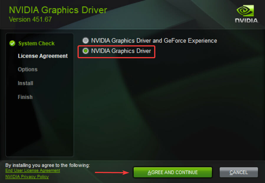 install Nvidia graphics driver