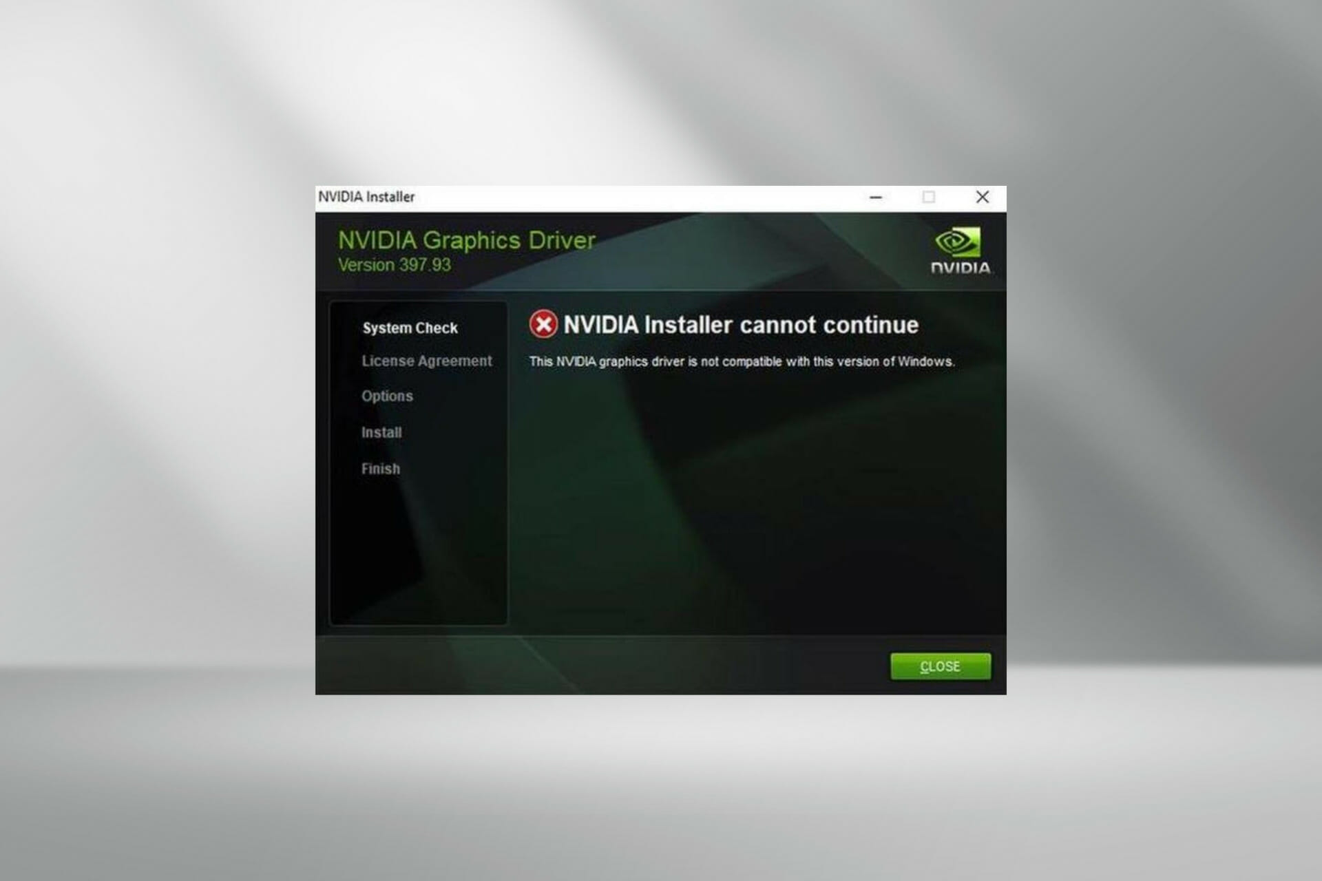 Nvidia driver not installing in Windows 11