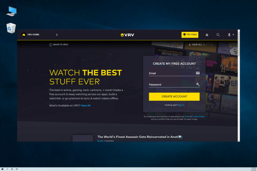 What to do if VRV not working in Chrome
