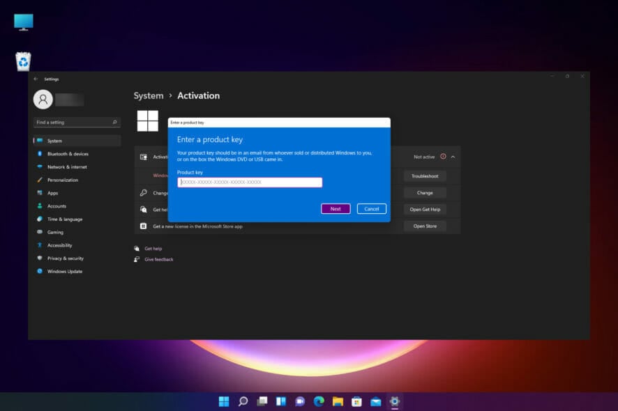 How to fix Windows 11 activation error 0xc004c003