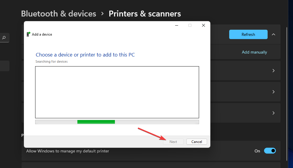 Add a device window wireless printer windows 11