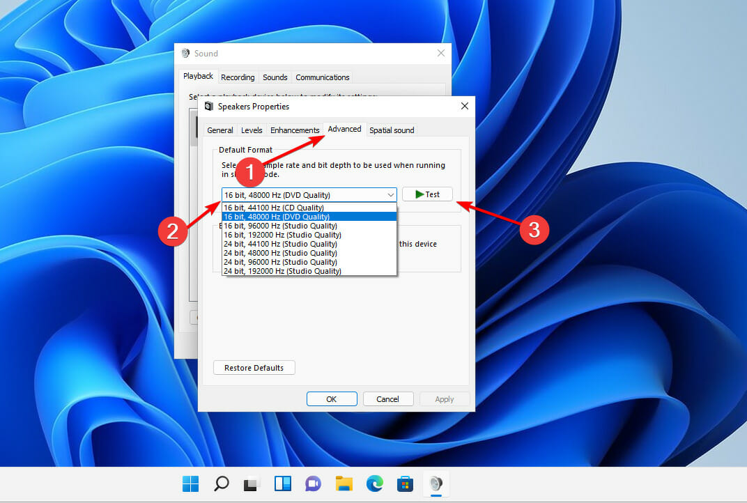 advanced tab   windows 11 realtek audio driver