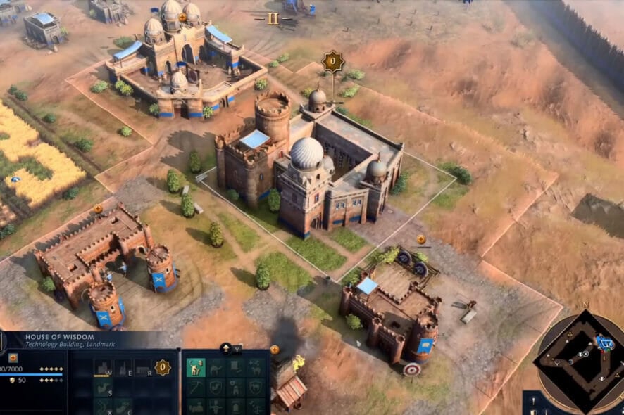 age of empires 4 rotate buildings