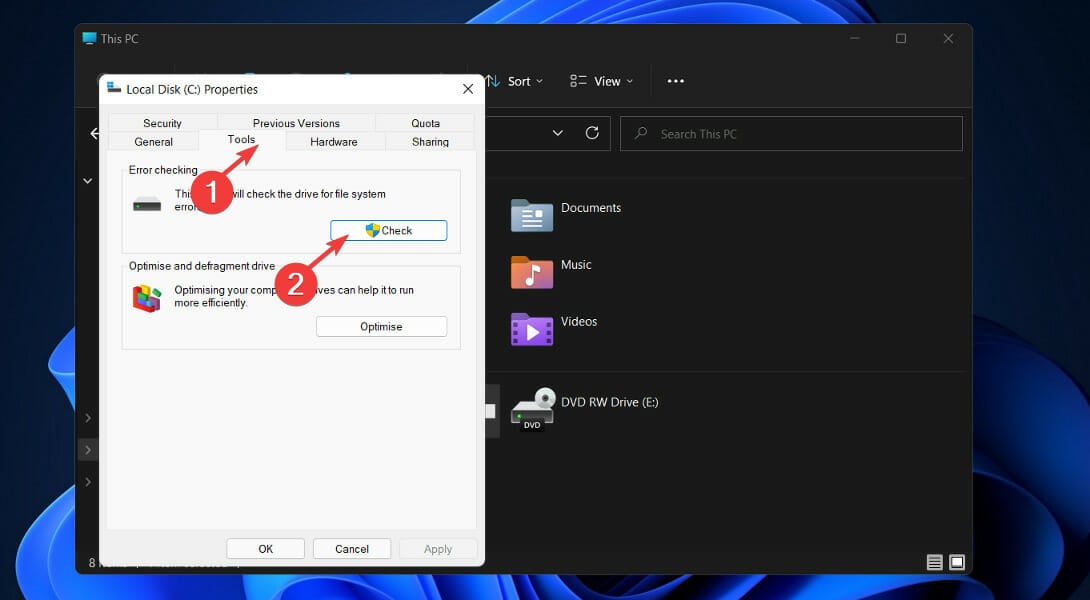 change tool  recover deleted files windows 11