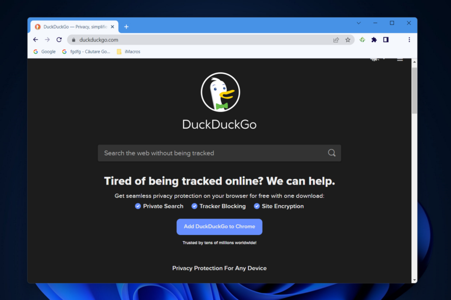 duckduckgo duckduckgo not working