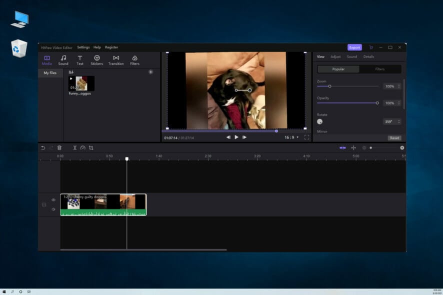 Edit video quickly using HitPaw Video Editor