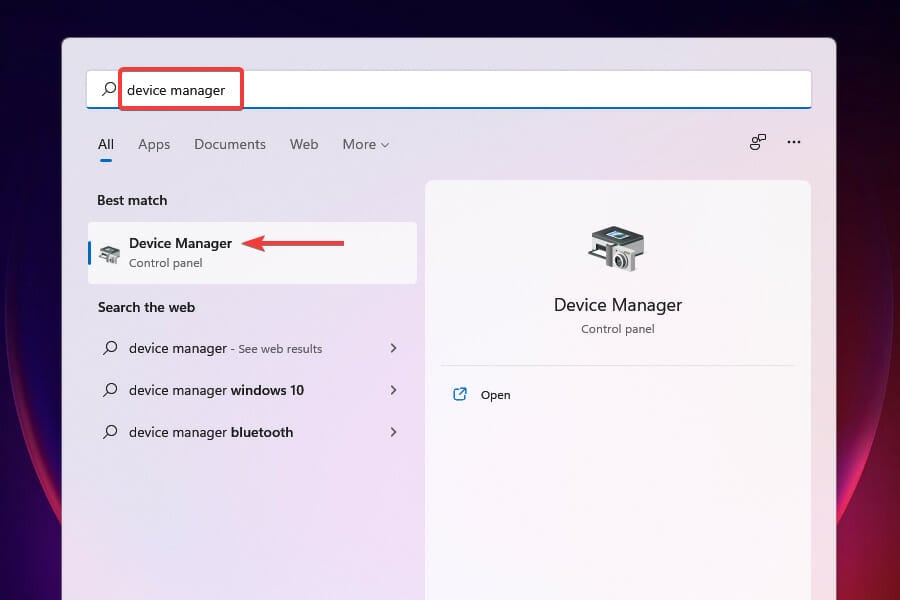 Launch Device Manager to fix overheating in Windows 11