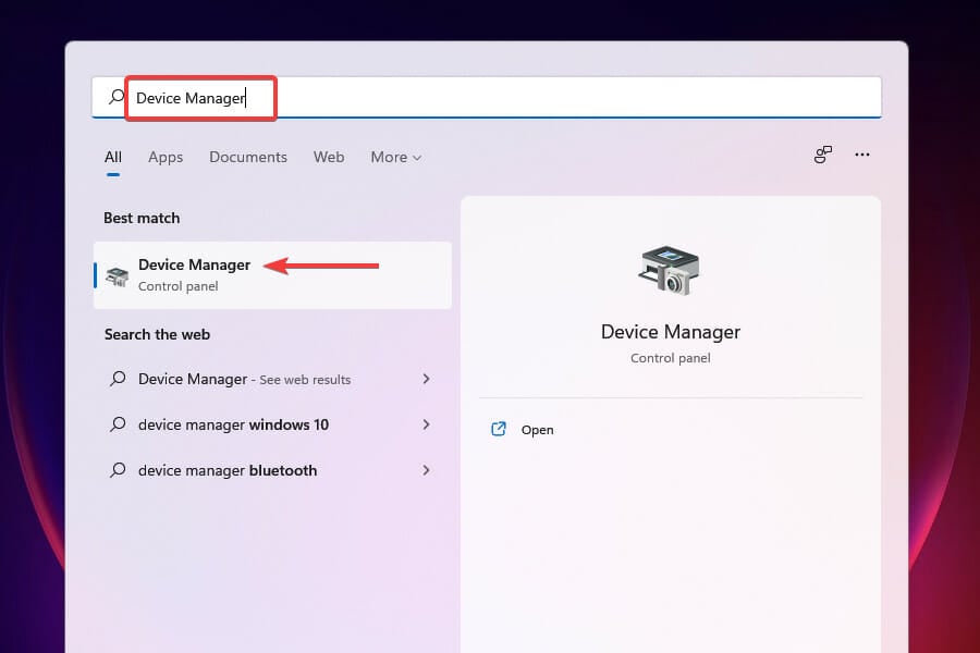 Launch Device Manager to update Wi-Fi driver