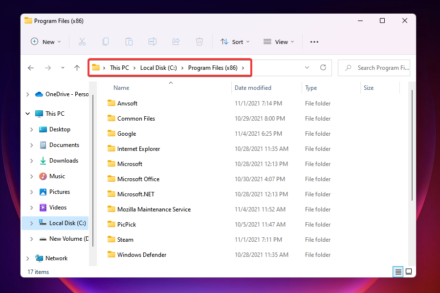 Locate folder to remove cFosSpeed driver in Windows 11